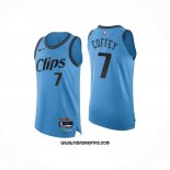 Camiseta Los Angeles Clippers Amir Coffey #7 Ciudad 2024-25 Azul
